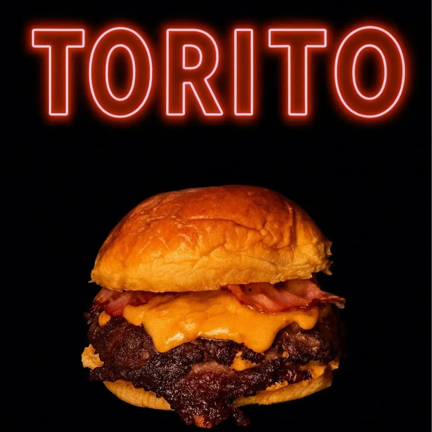 Smash Burger de Torito Chévere: doble carne smashada con cheddar fundido y bacon